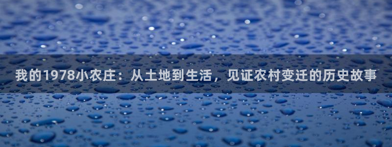 fh至尊正规吗：我的1978小农庄：从土地到生活，见证农村变